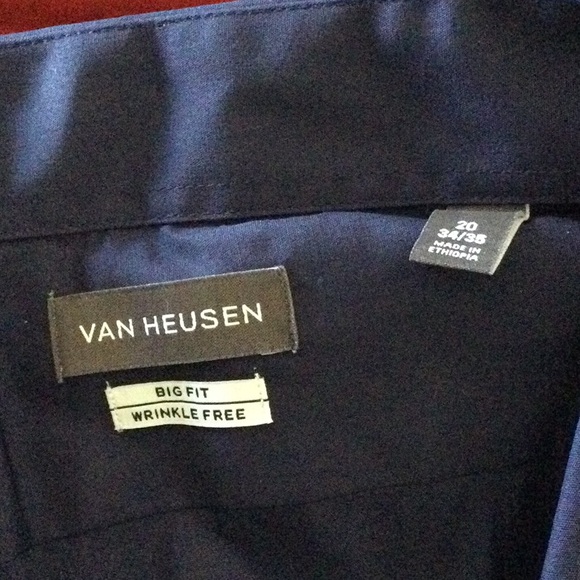 Van Heusen Men's Big and Tall Dress Shirt - Picture 3 of 5